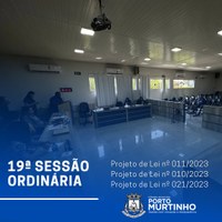 19ª SESSÃO ORDINÁRIA LEGISLATIVA 