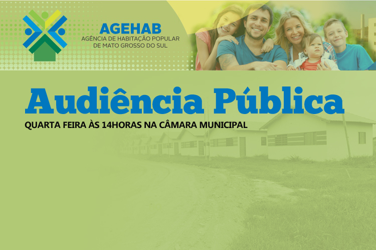 AGEAHB realiza Audiência Pública nesta quarta-feira 04/07 na Câmara Municipal.